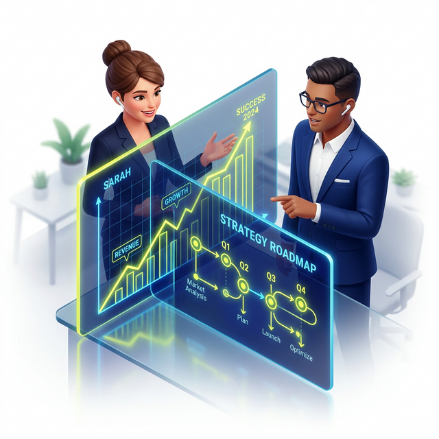 Strategic growth consulting metrics and charts for small local businesses